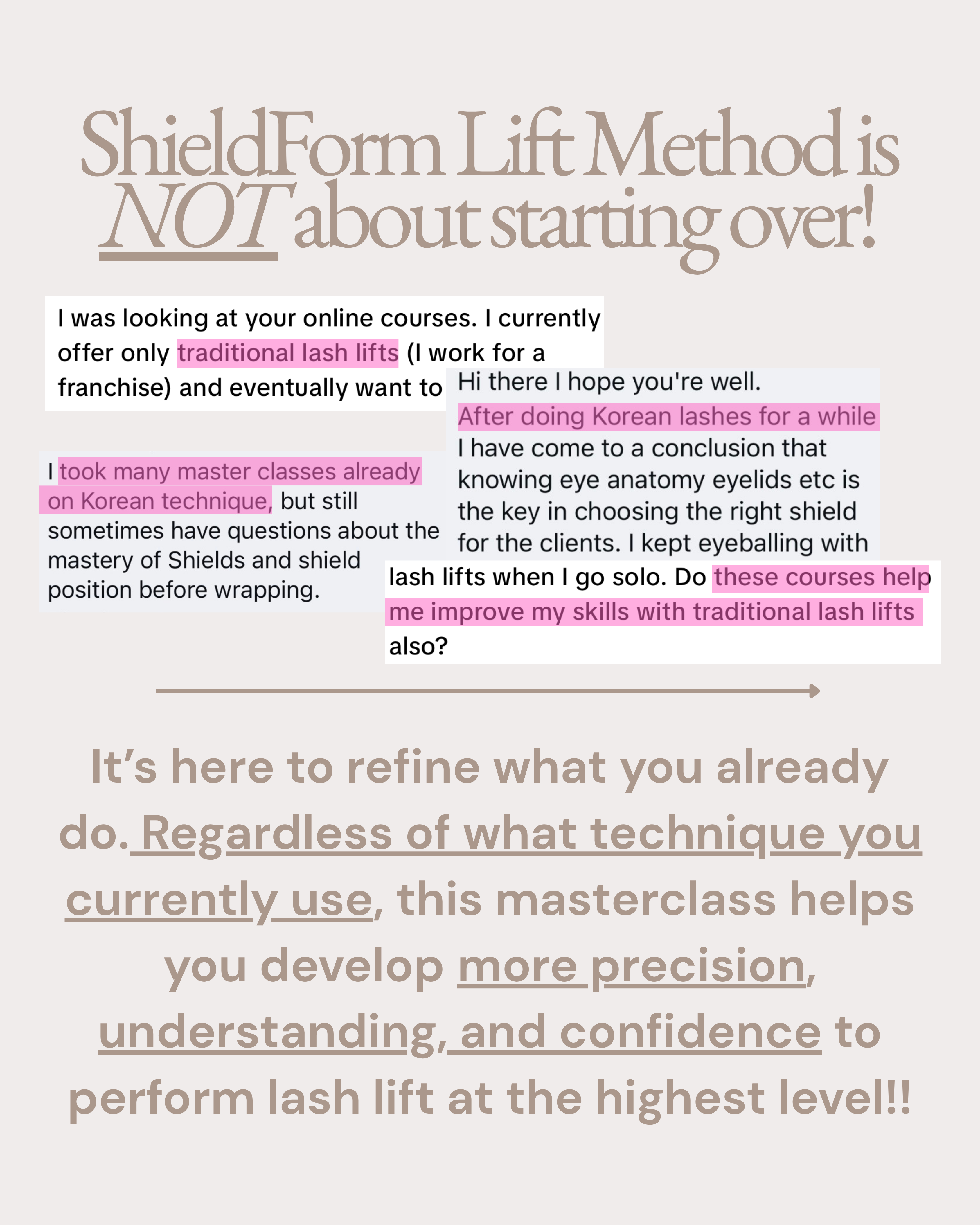 ShieldForm Lift Masterclass