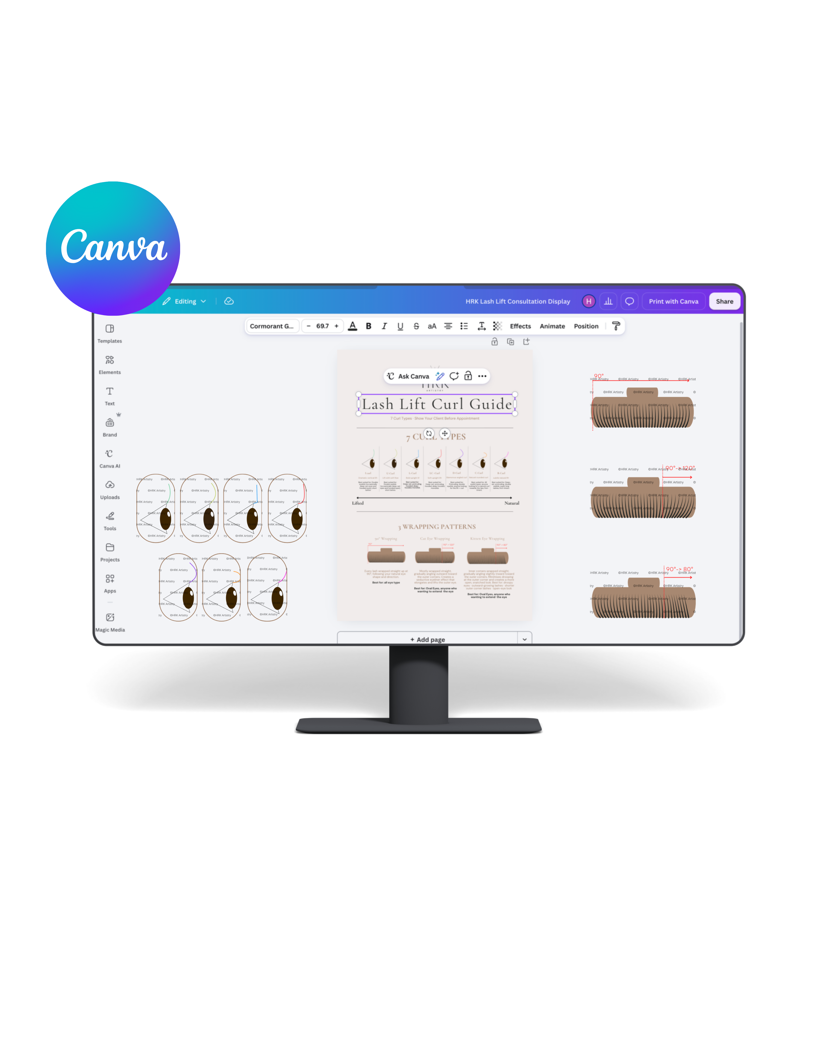 Editable A3 Consultation Display Template